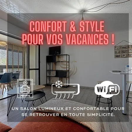 4pers-terrace-clim-wifi-parking Daire
